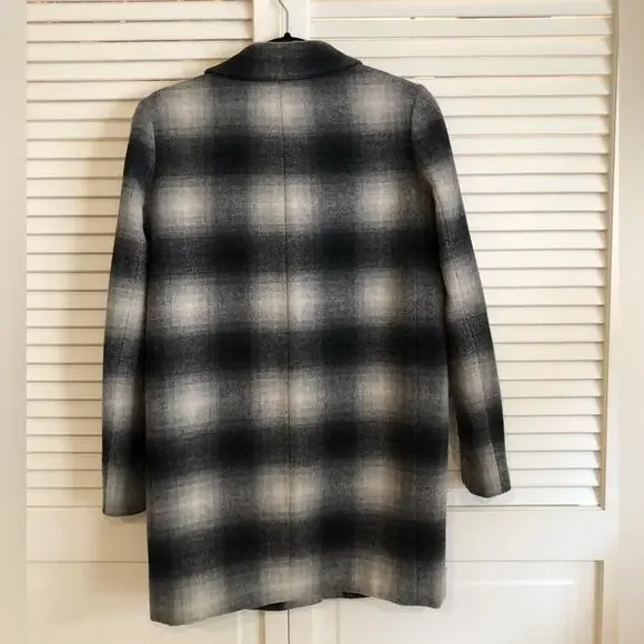 Rebecca Minkoff Plaid Wool Coat - Picture 3 of 9